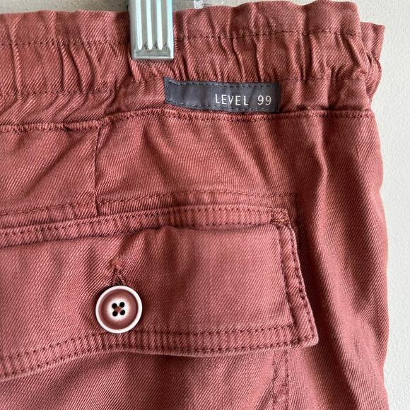 Level 99 Shannon Utility Ankle Pant Jogger Rust L - Picture 6 of 11